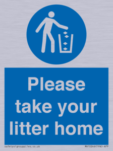 Please take your litter home